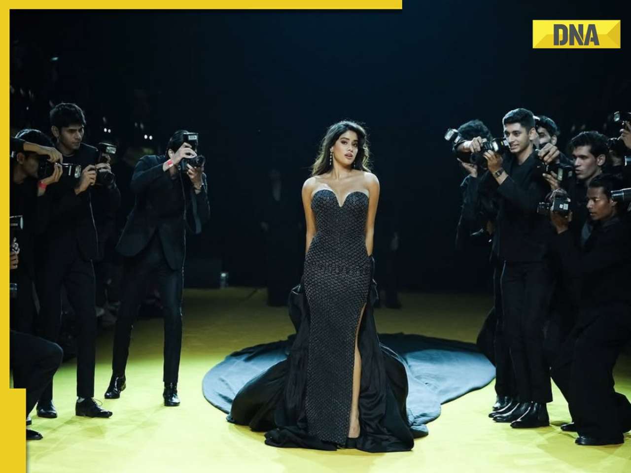 Janhvi Kapoor shines at Lakmé Fashion Week 2025 in a gorgeous Rahul Mishra gown, see pics 